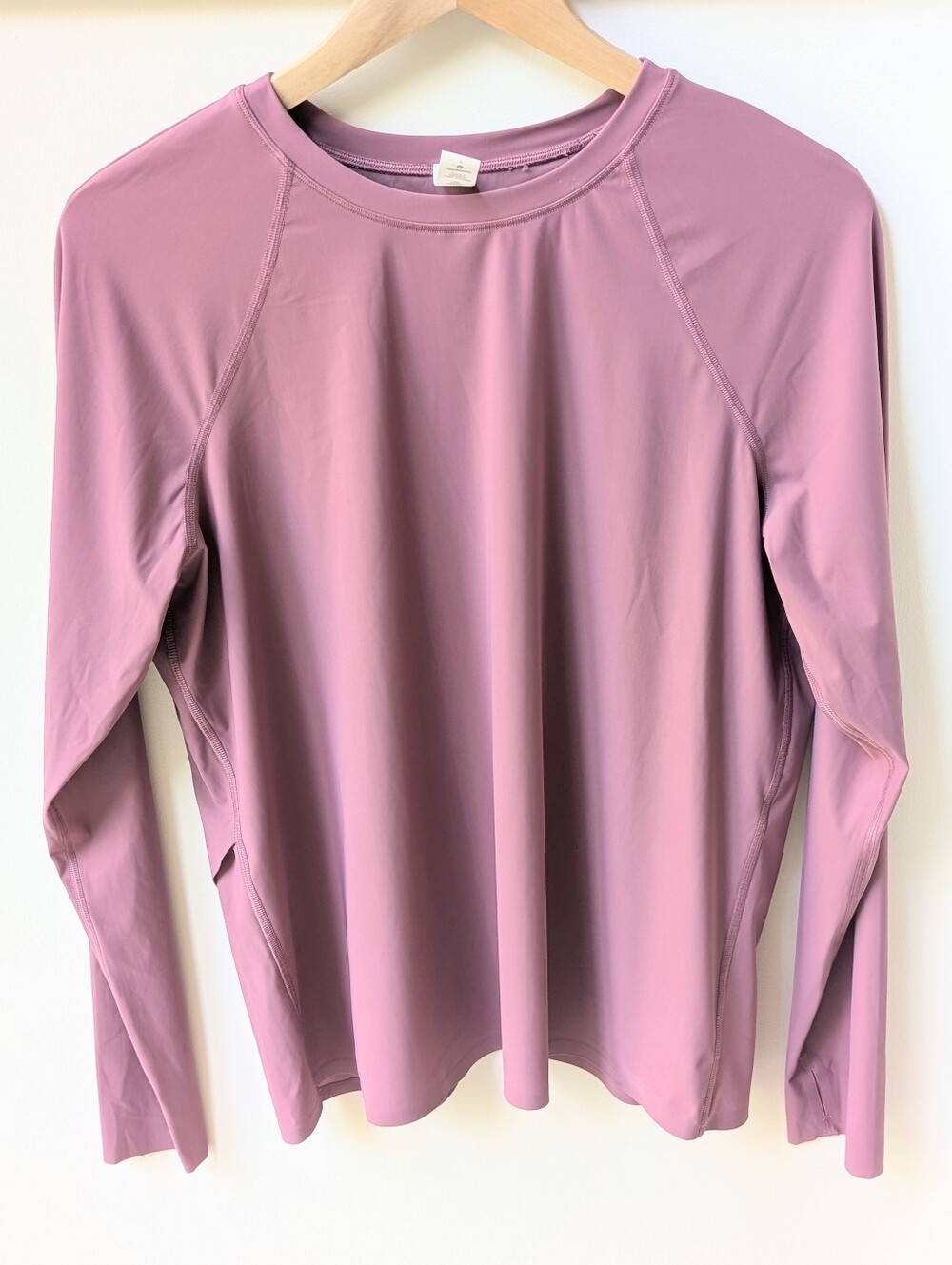 Lululemon Vital Drive Train Long Sleeve Mauve Pink Size Small Activewear